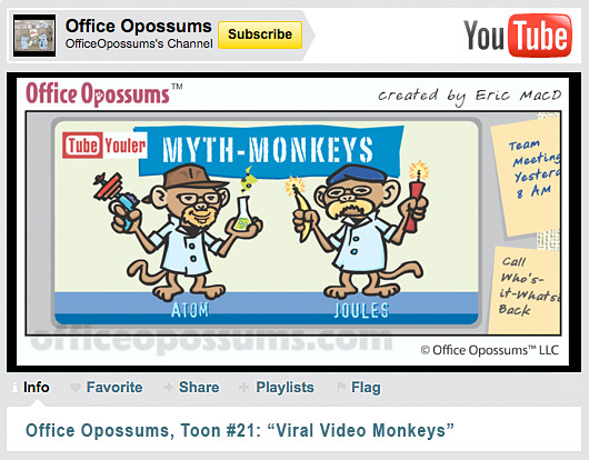 YouTube World Premiere Office Opossums Cartoon