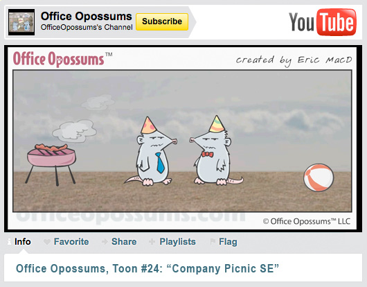 World Premiere Office Opossums Cartoon