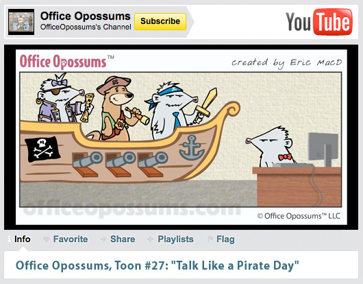 Talk Like a Pirate Day cartoon!
